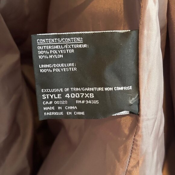 Ladie's coat, raincoat, 3 season, knee length, Beige, Size 12 - Picture 9 of 11